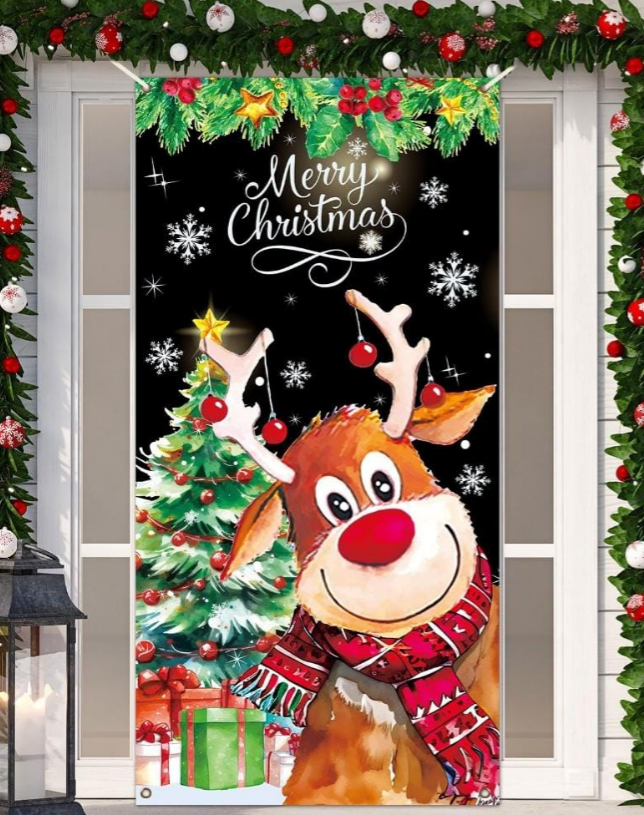 Forro para puerta navideño Varios diseño